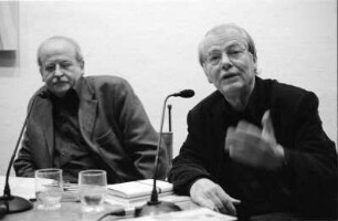 Volker Braun und Alain Lance im Brecht-Haus