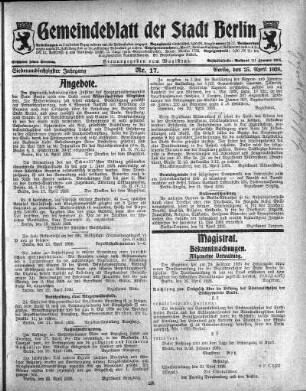 1926,17: Nr. 17, 25. April 1926