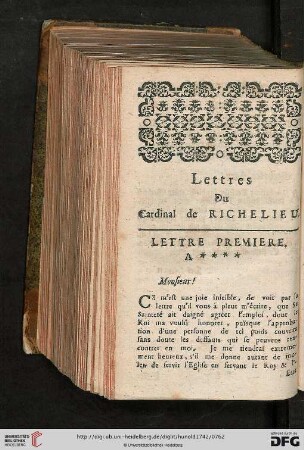 Lettres du Cardinal de Richelieu