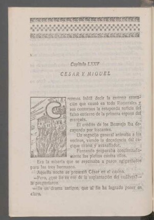 Capítulo LXXV - César y Miguel