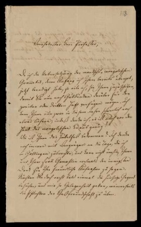 Brief von Hans Conon von der Gabelentz an Heinrich Ewald. Poschwitz, 17.10.1837