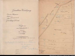 Einschätzungs-Kupons der Gemarkung Ohrbeck Nr. 35 Kartenblatt-Nr. 4 bis 7