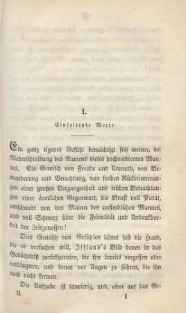 I. Einleitende Worte
