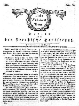 No. 66., 18. August 1810