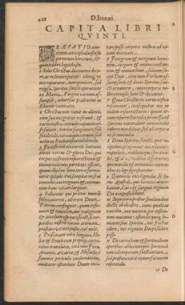 Capita Libri Quinti.