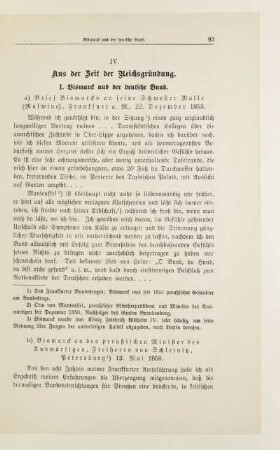IV. Aus der Zeit der Reichsgründung