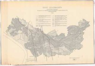 Siedlung Leverkusen-Alkenrath: Lageplan Vegetationskarte 1:1000 der Stadt Leverkusen