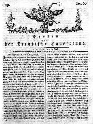 No. 60., 29. Juli 1809