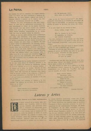Letras y artes