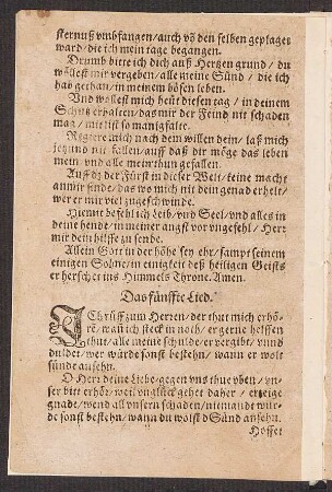 Das fünffte Lied.