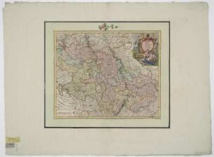 Karte vom Kurfürstentum Pfalz, 1:490 000, Kupferstich, um 1725