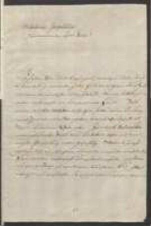 Brief von Jakob Christian Traber an Johann Jacob Kohlhaas