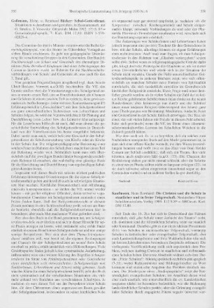 555-556 [Rezension] Gossmann, Elsbe, Schul-Gottesdienst