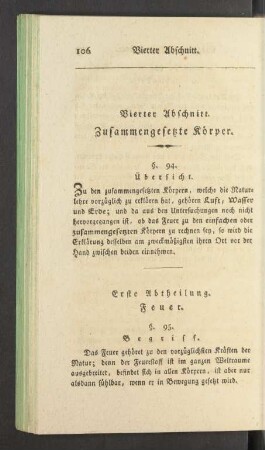 Vierter Abschnitt. Zusammengesetzte Koerper.