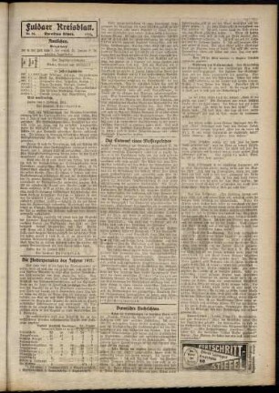 Zweite Ausgabe vom Freitag, den 09. Februar 1912.