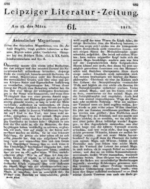 1815-03-13 : 61. Stück