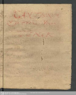 Tenor. Quatuor Vocum.