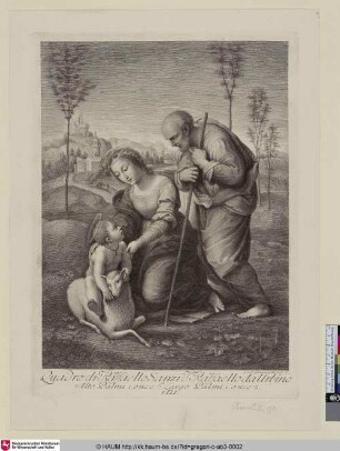 [Heilige Familie mit dem Lamm]