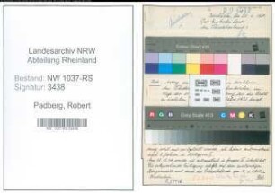 Entnazifizierung Robert Padberg , geb. 06.06.1897 (Lehrer)