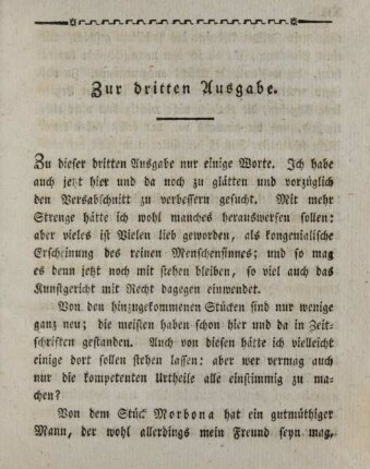 Zur dritten Ausgabe