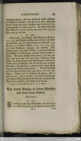 Von denen Beulen in denen Weichen und unter denen Achseln. (Bubones.)