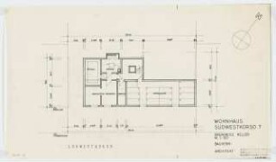 Wohnhaus Südwestkorso 7, Berlin-Friedenau: Grundriss Kellergeschoss 1:100