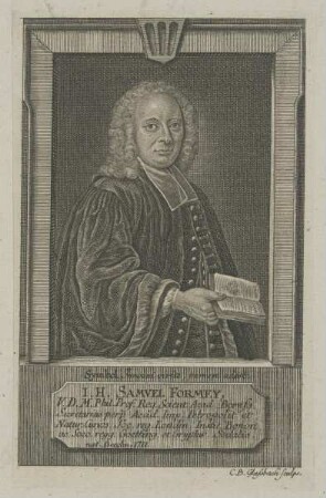Bildnis des I. H. Samuel Formey
