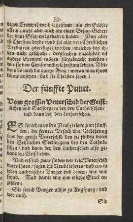Der fünffte Punct.
