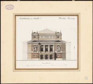 Stadttheater, Halle/Saale: Vorderansicht