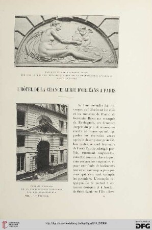 4. Pér. 12.1914-1916: L' hôtel de la chancellerie d'Orléans à Paris