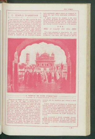 O templo de ouro d'Amritsar : A multidão vae ao templo diariamente, ao meio dia