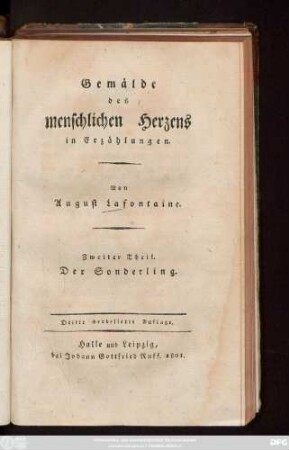 Theil 2 = Theil 1: Gemälde des menschlichen Herzens