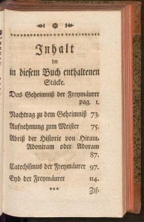 Inhalt der in diesem Buch enthaltenen Stücke