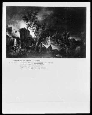 Nächtliche Feuersbrunst