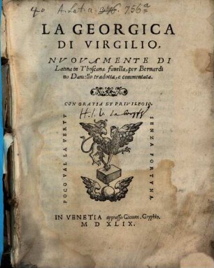 La Georgica di Virgilio