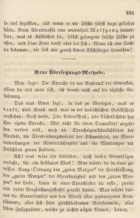 Neue Übersetzungs-Methode