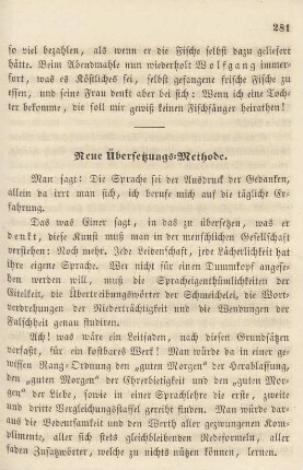 Neue Übersetzungs-Methode