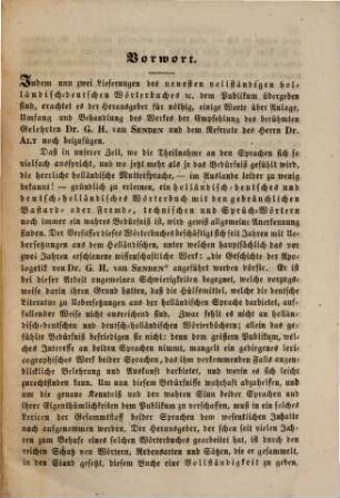 Neuestes vollständiges Holländisch-Deutsches u. Deutsch-Holländisches Woerterbuch : Mit einem Vorworte von G. H. van Lenden. 2