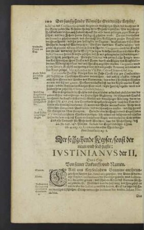 Der sechzehende Keyser/ sonst der neun und sechzigste: Iustinianus der II.