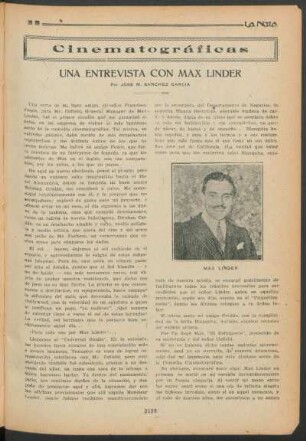 Cinematográficas : Una entrevista con Max Linder