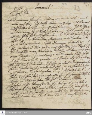 Brief von Justus Samuel Scharschmidt an August Hermann Francke.