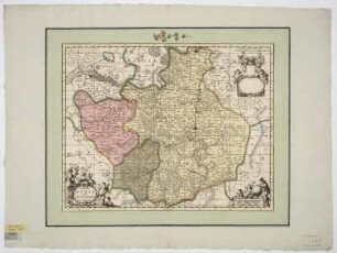 Karte von der Mittelmark (Kerngebiet der ehemaligen Mark Brandenburg), 1:520 000, Kupferstich, um 1700