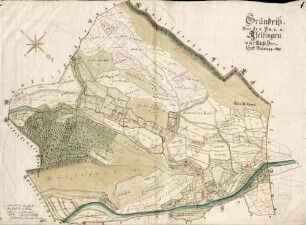 Grundriß über den Bann Aselfingen in der Reichs-Herrschaft Blumegg