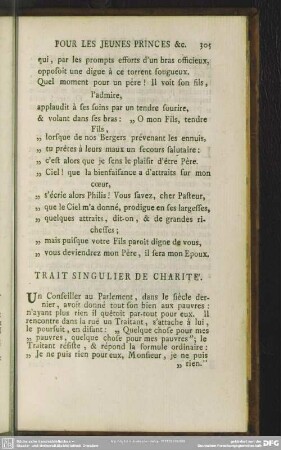 Trait Singulier De Charité