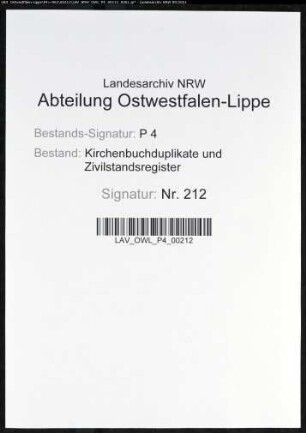 Kirchenbuchduplikat der evangelischen Gemeinde Opherdicke (GHT 1860-1874). (Gemeinde: Opherdicke, evangelische Gemeinde)