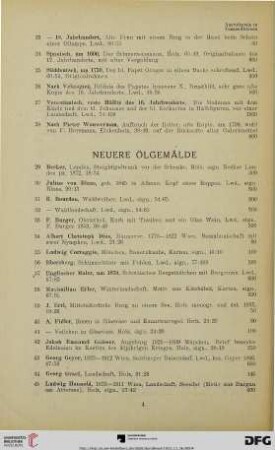 Neuere Ölgemälde (Nr. 29-91)