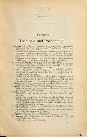 Bibliotheks-Katalog des Museum Francisco-Carolinum in Linz a. D., [1]
