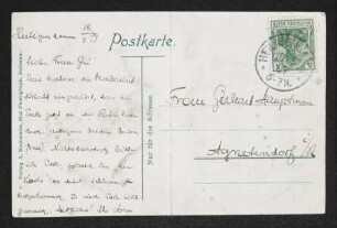 Brief von Paul Jonas an Margarete Hauptmann