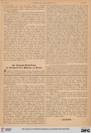 Die Teppich-Ausstellung im Kunstgewerbe-Museum zu Berlin