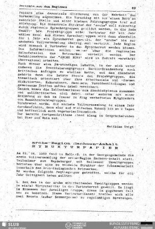 arche-Region Sachsen-Anhalt : Strukturpapier